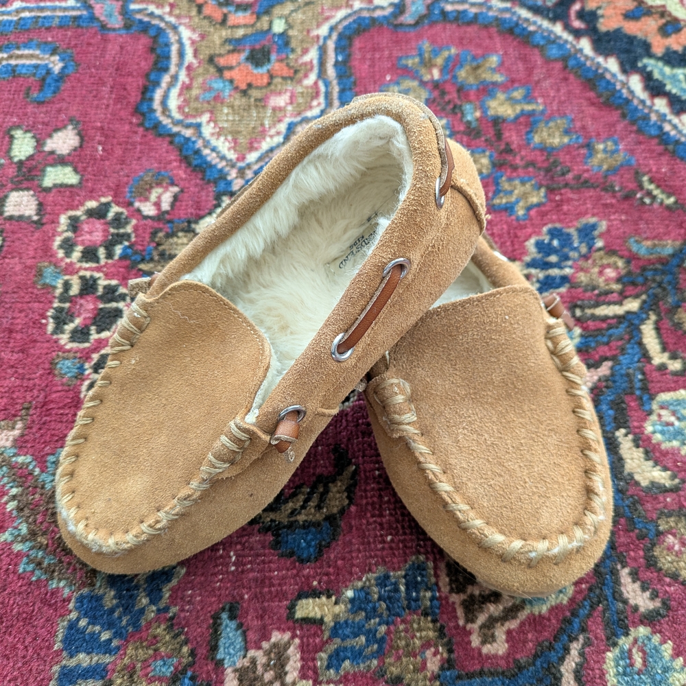Lands' End Tan Kids Slippers